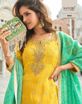 The TAJ Palazzo Suit| Limited Edition Festive Wear | Sayuri Designer 10034